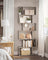 Wooden Bookcase - 6-Tier Design - Greige - Freestanding Room Divider