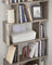 Wooden Bookcase - 6-Tier Design - Greige - Freestanding Room Divider