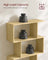 6-Tier Freestanding Cube Display Shelf - Wood - Natural Oak - Multi-Functional Room Divider