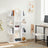 Tree-Shaped Bookcase - Particleboard - White - with 13 Storage Shelves