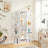 Tree-Shaped Bookcase - Particleboard - White - with 13 Storage Shelves