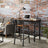 Bar Stool Set of 2 - Metal - Counter Height