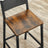 Bar Stool Set of 2 - Metal - Counter Height