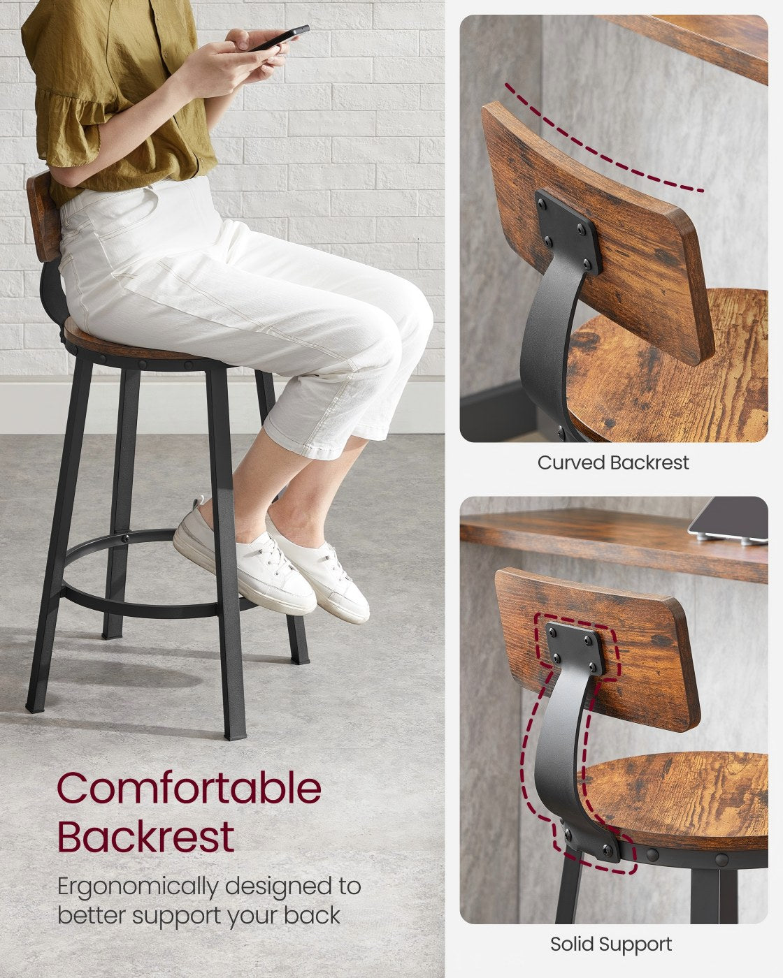 Bar Stools - Set of 2