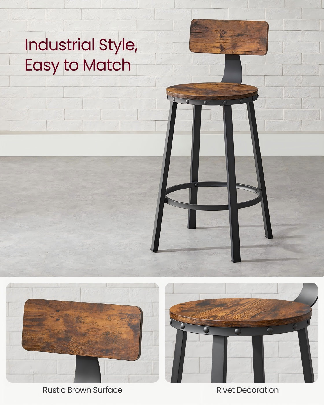 Bar Stools - Set of 2