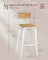 Bar Stool Set - Steel Frame - Wheat Brown - Backrest