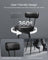 Swivel Bar Stools Set of 2 - 360° Design - Synthetic Leather - Caramel Brown