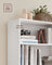 4 Tier Bookcase - Wood - White - Adjustable Shelves and Children's Bookshelf