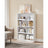 4 Tier Bookcase - Wood - Natural Finish - Adjustable Shelves for Children's Books and Home Office Storage