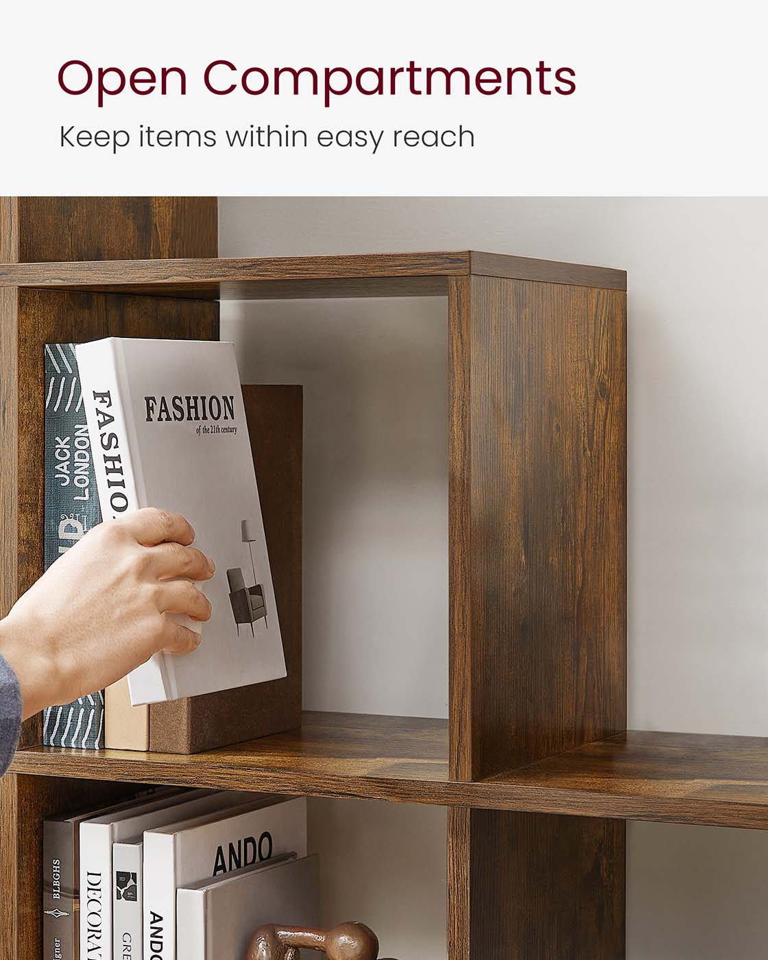 Staircase Shelf - White - Wooden