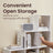 10-Cube Storage Unit - Wood - Cloud White - Versatile Open Compartment Design for Books and Photos