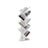 8-Tier Bookshelf - Wood - Rustic Brown - Floor Standing Design