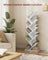 8-Tier Bookshelf - Wood - Rustic Brown - Floor Standing Design