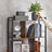 Bookshelf - Wood - Rustic Brown and Black - 5-Tier Industrial Storage Shelf