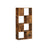 Bookcase - Engineered Wood - Rustic Brown - Open and Closed Storage