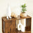 Bookcase - Engineered Wood - Rustic Brown - Open and Closed Storage