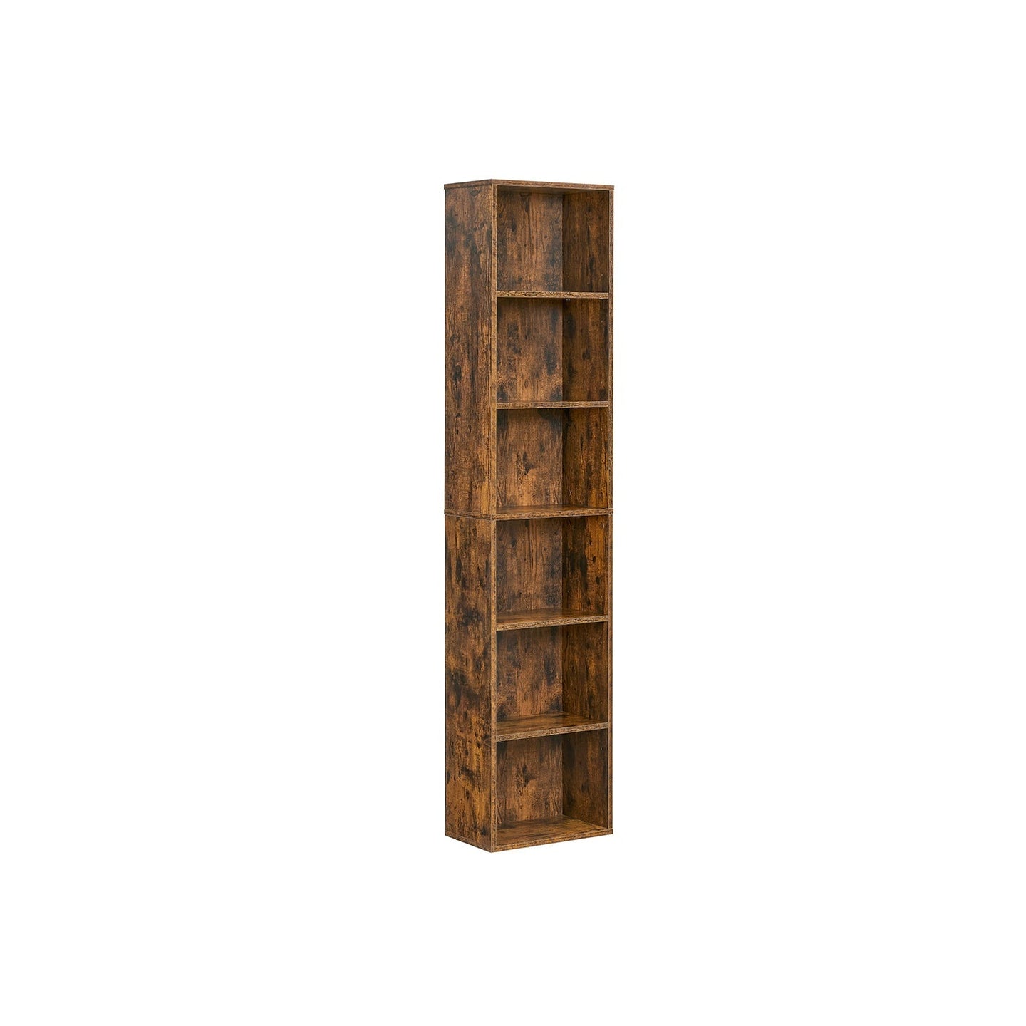 Bookcase - 6 Shelves, Adjustable - MDF - Cloud White