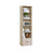 6-Tier Bookcase - Wood - Natural Beige - Adjustable Shelves for Children's Books and Storage