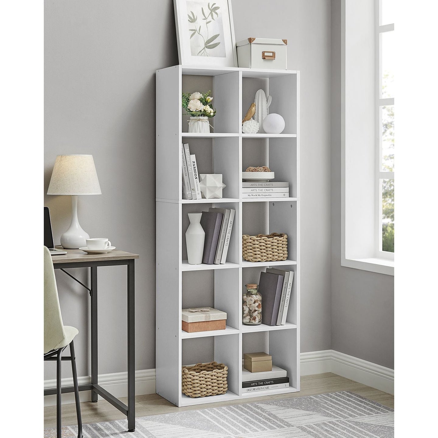 10 Cube Storage Unit - Wood - Rustic Brown