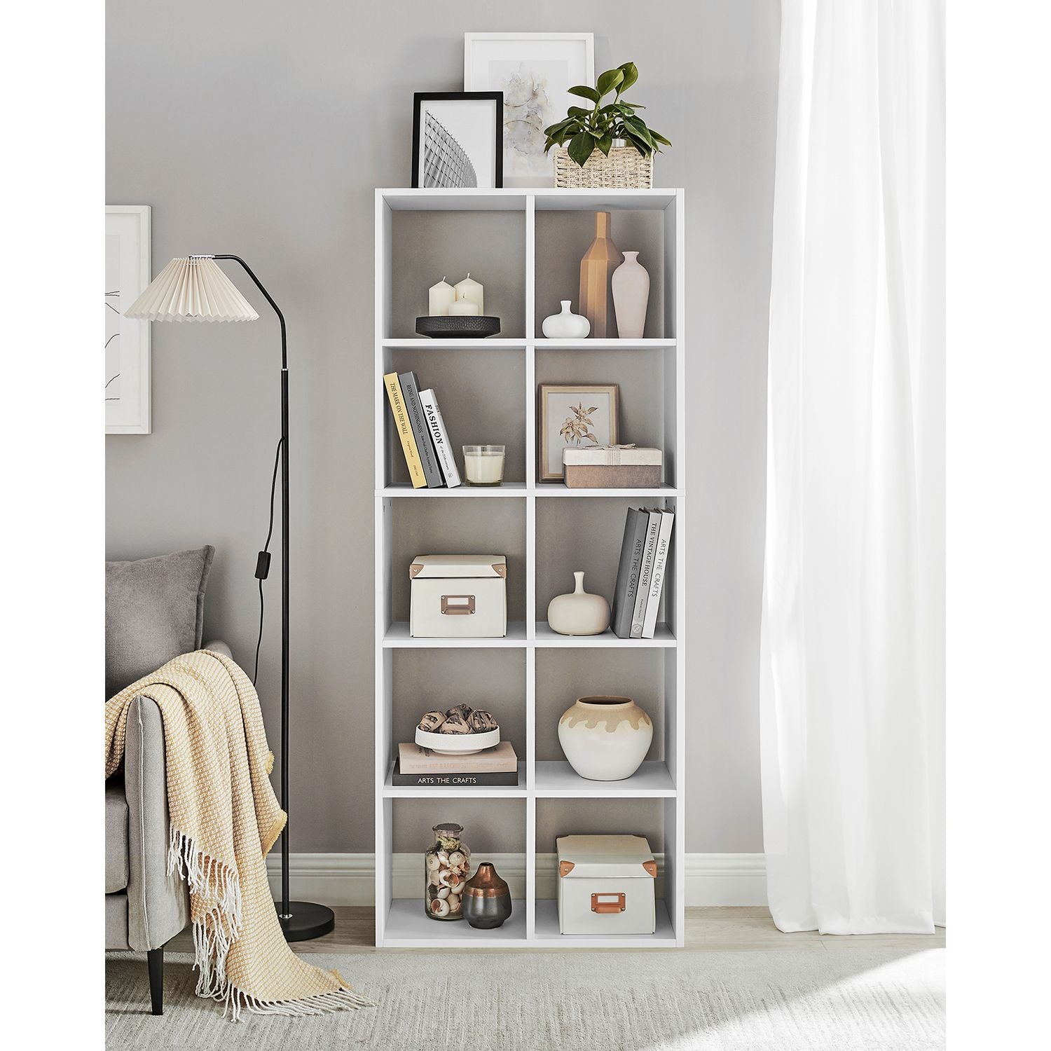 10 Cube Storage Unit - Wood - Rustic Brown