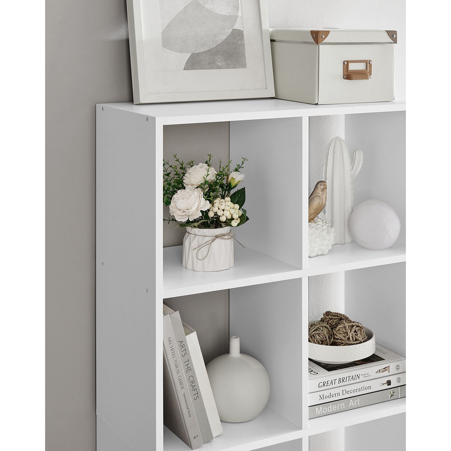 10 Cube Storage Unit - Wood - Rustic Brown