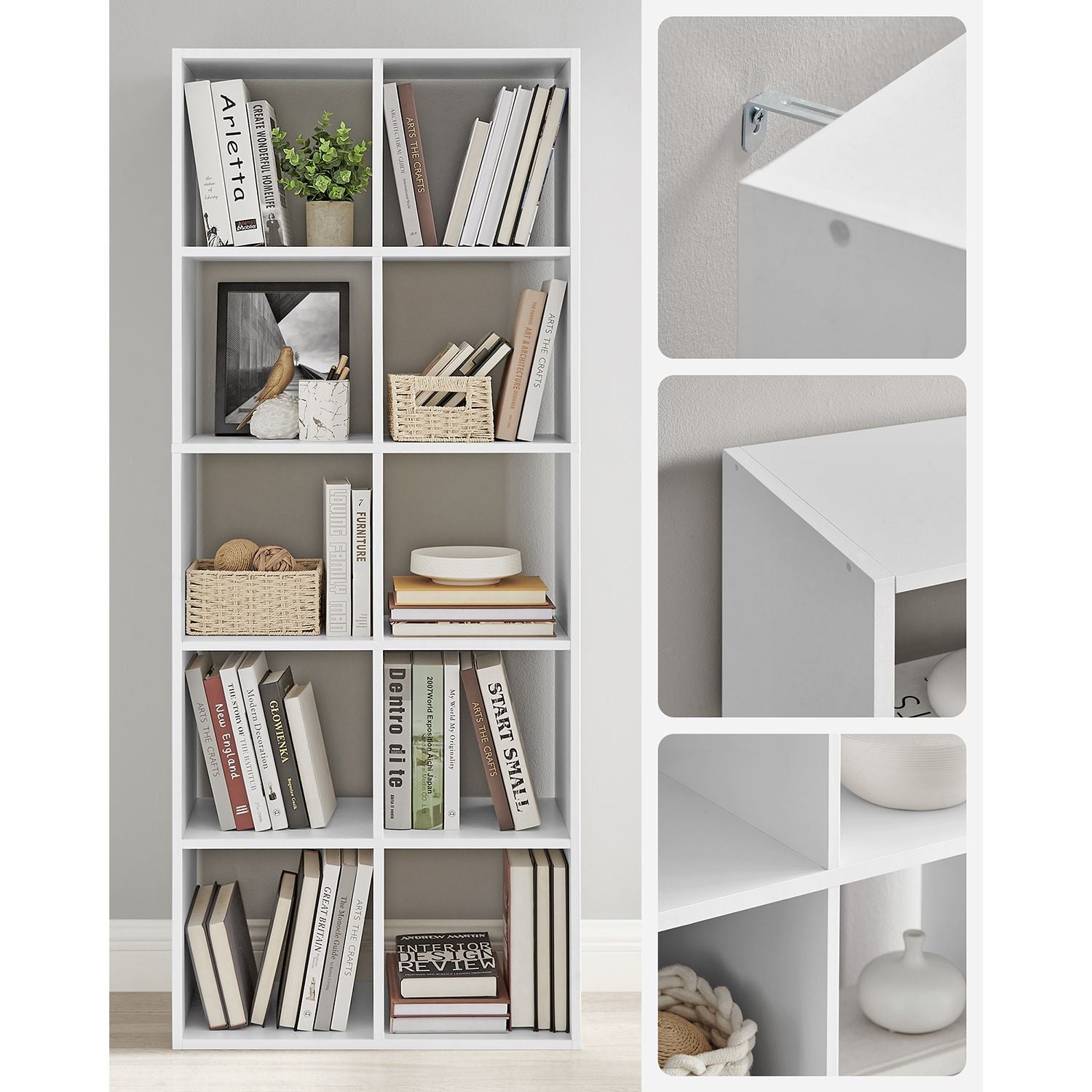 10 Cube Storage Unit - Wood - Rustic Brown