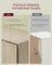 Bookcase - Wood - Natural Beige - 6-Tier Open Storage with Adjustable Shelves