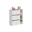 Bookshelf - 6 Fabric Drawers - Engineered Wood - Snow White - Toolless Assembly