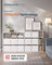 Bookshelf - 6 Fabric Drawers - Engineered Wood - Snow White - Toolless Assembly