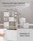 Bookshelf - 6 Fabric Drawers - Engineered Wood - Snow White - Toolless Assembly