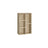 Wooden Bookcase - 5-Cube Design - Oak - Floor Standing Bookshelf