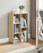 Wooden Bookcase - 5-Cube Design - Oak - Floor Standing Bookshelf