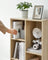 Wooden Bookcase - 5-Cube Design - Oak - Floor Standing Bookshelf