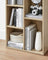 Wooden Bookcase - 5-Cube Design - Oak - Floor Standing Bookshelf