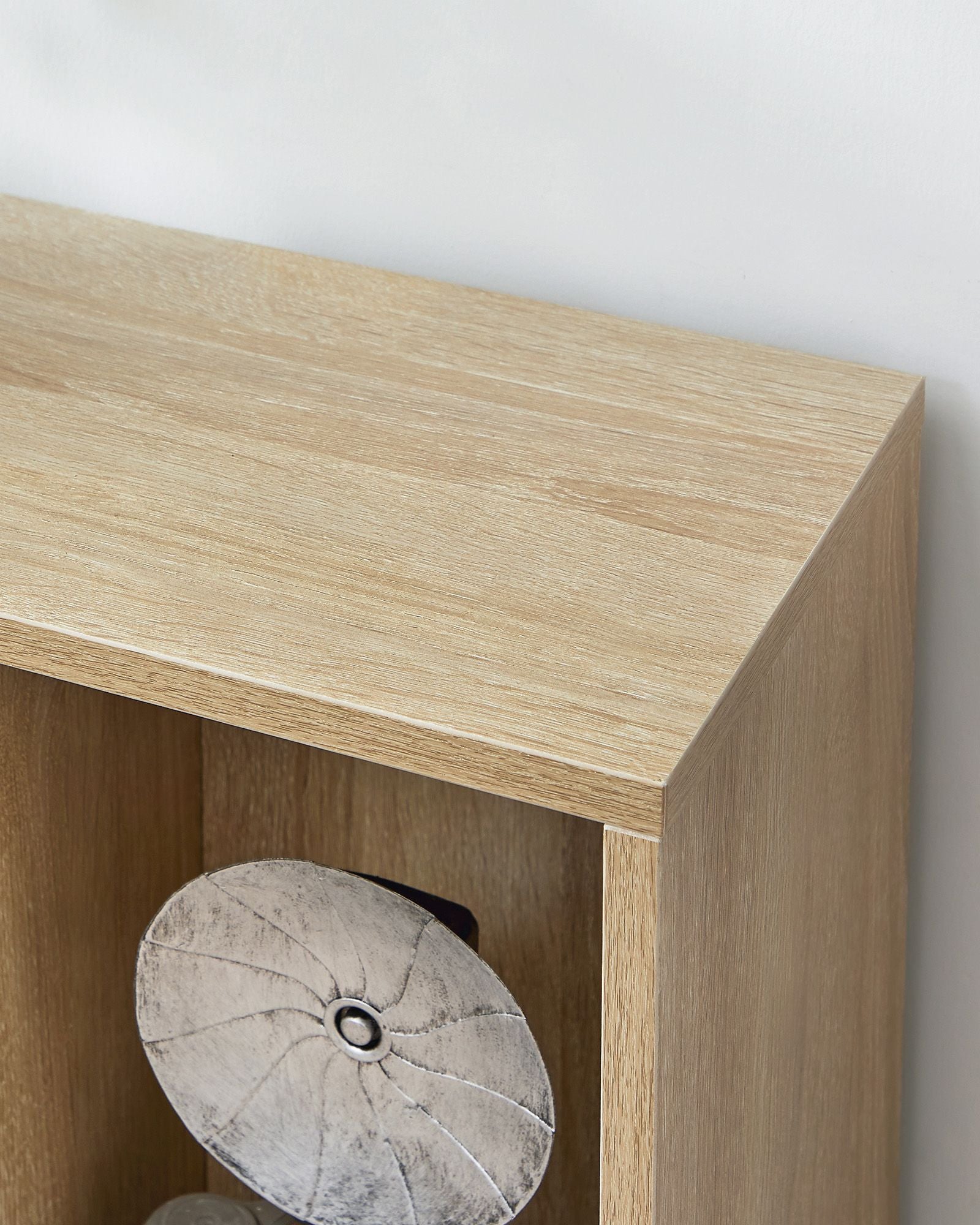 Wooden Bookcase - 5-Cube Design - Oak - Floor Standing Bookshelf
