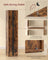 Bookcase - Standing with Multiple Tiers - Rustic Brown - 30.2 x 24 x 160.7 cm