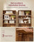 Storage Shelving Unit - Open with Multiple Tiers - Rustic Brown - 80 x 24 x 160.7 cm