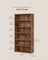 Storage Shelving Unit - Open with Multiple Tiers - Rustic Brown - 80 x 24 x 160.7 cm