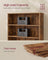 Storage Shelving Unit - Open with Multiple Tiers - Rustic Brown - 80 x 24 x 160.7 cm