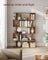 5-Tier Bookshelf - Rustic Brown - Wooden