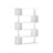 5-Tier Bookshelf - Matte White - Wooden