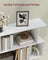 5-Tier Bookshelf - Matte White - Wooden