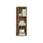 3-Tier Bookshelf - Wood - Rustic Brown - Open Compartments