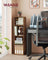 4-Tier Cube Bookshelf - Engineered Wood - Rustic Brown - Open Shelves for Versatile Display and Storage