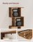 Bookshelf - Engineered Wood - Rustic Brown - 6-Tier Room Divider with Cube Shelves