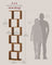 Bookshelf - Engineered Wood - Rustic Brown - 6-Tier Room Divider with Cube Shelves
