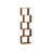 Bookshelf - Engineered Wood - Rustic Brown - 6-Tier Room Divider with Cube Shelves