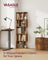 Bookshelf - Engineered Wood - Rustic Brown - 6-Tier Room Divider with Cube Shelves