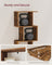 Bookshelf - Engineered Wood - Rustic Brown - 6-Tier Room Divider with Cube Shelves