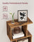 Bookshelf - Engineered Wood - Rustic Brown - 6-Tier Room Divider with Cube Shelves
